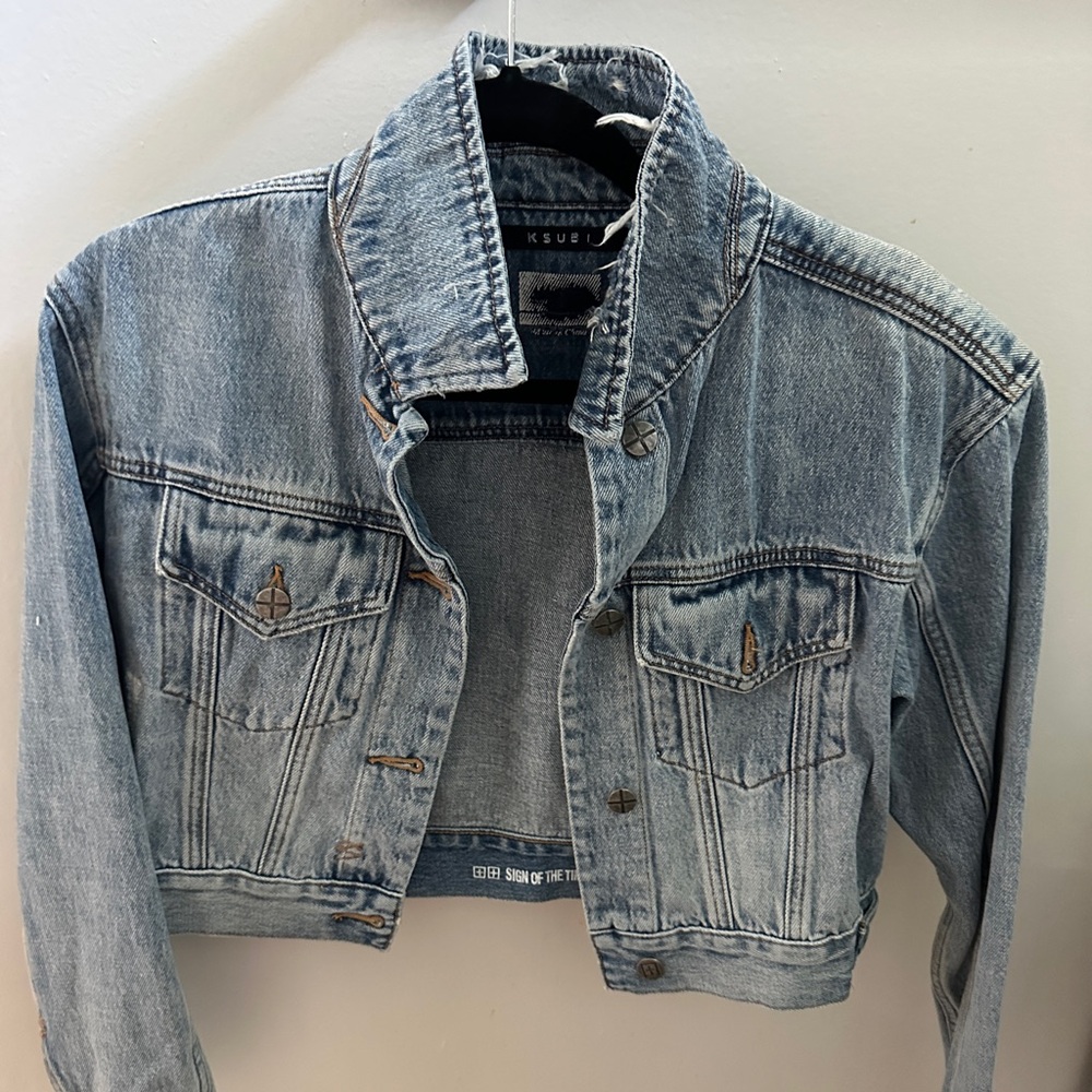 Ksubi cropped denim jacket